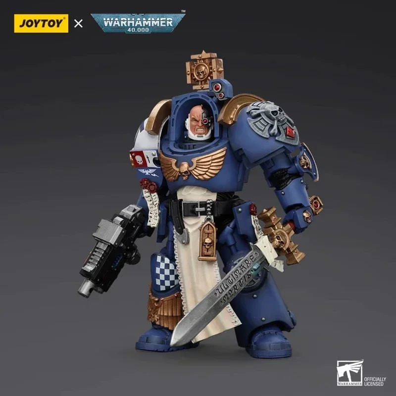 JOYTOY 1/18 Actionfigur 40K Ultramarines Captain in Terminator Armor Anime Collection Militärmodell Spielzeug Geschenke