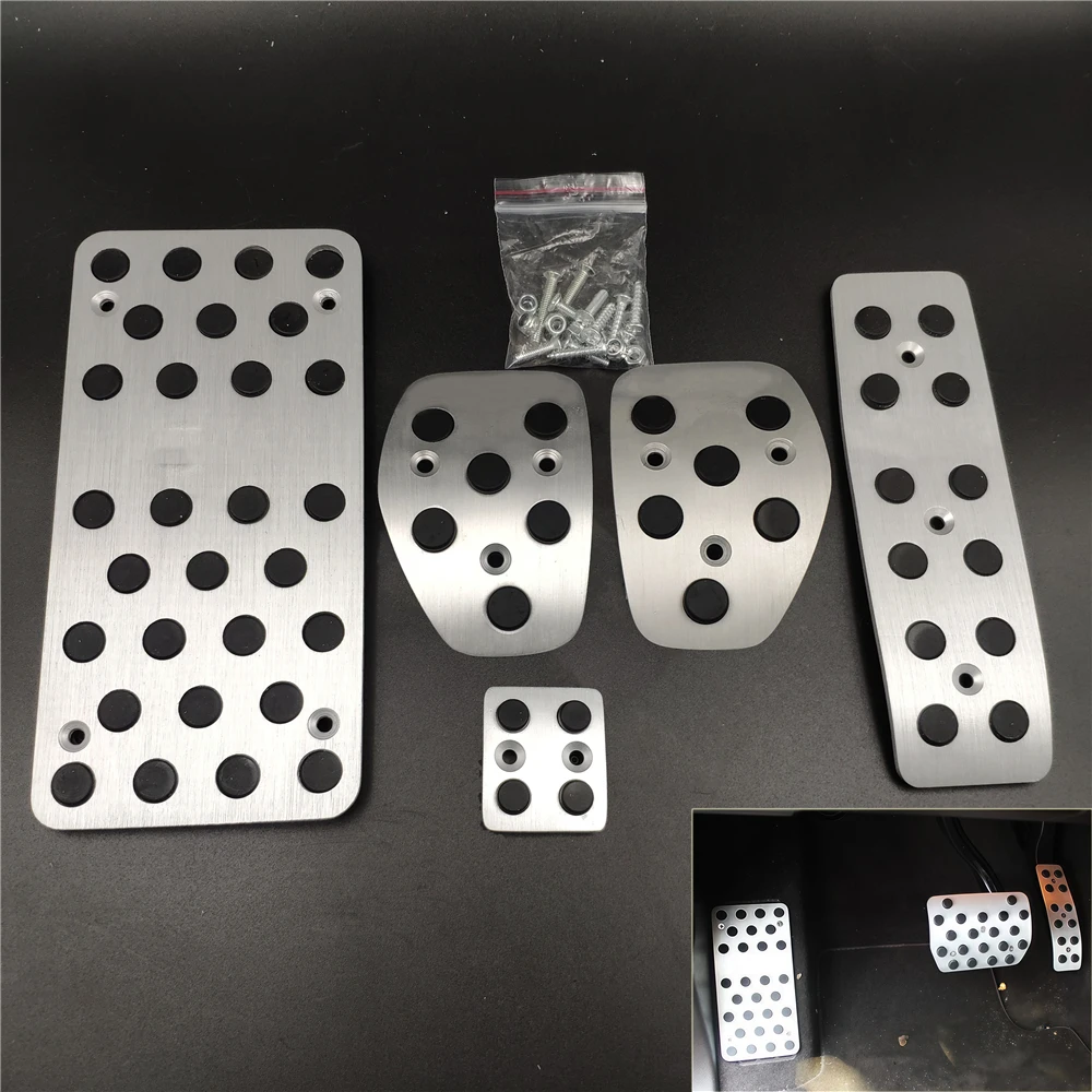 Cubiertas de Pedales Modificadas para Auto, para Audi Q7/VW Touareg/Porsche Cayenne, Manual/Automático, Accesorio Decorativo para Reemplazo de Pedal de Freno y Acelerador