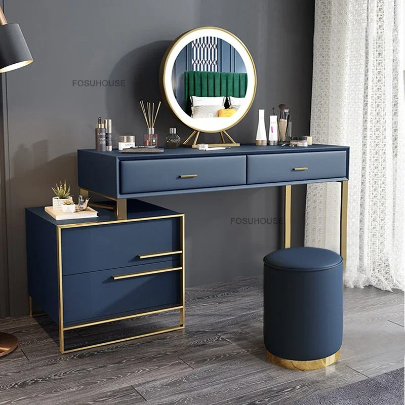 الشمال المنزل تسريحات خزانة المنقولة ماكياج البالونية أثاث غرفة نوم الغرور خلع الملابس الجدول الخشبي خلع الملابس