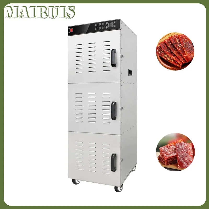220V Vegetables Dry Fruit Machine Food Dehydration Dryer Commercial Stainless Steel  Pet Snacks Dryer