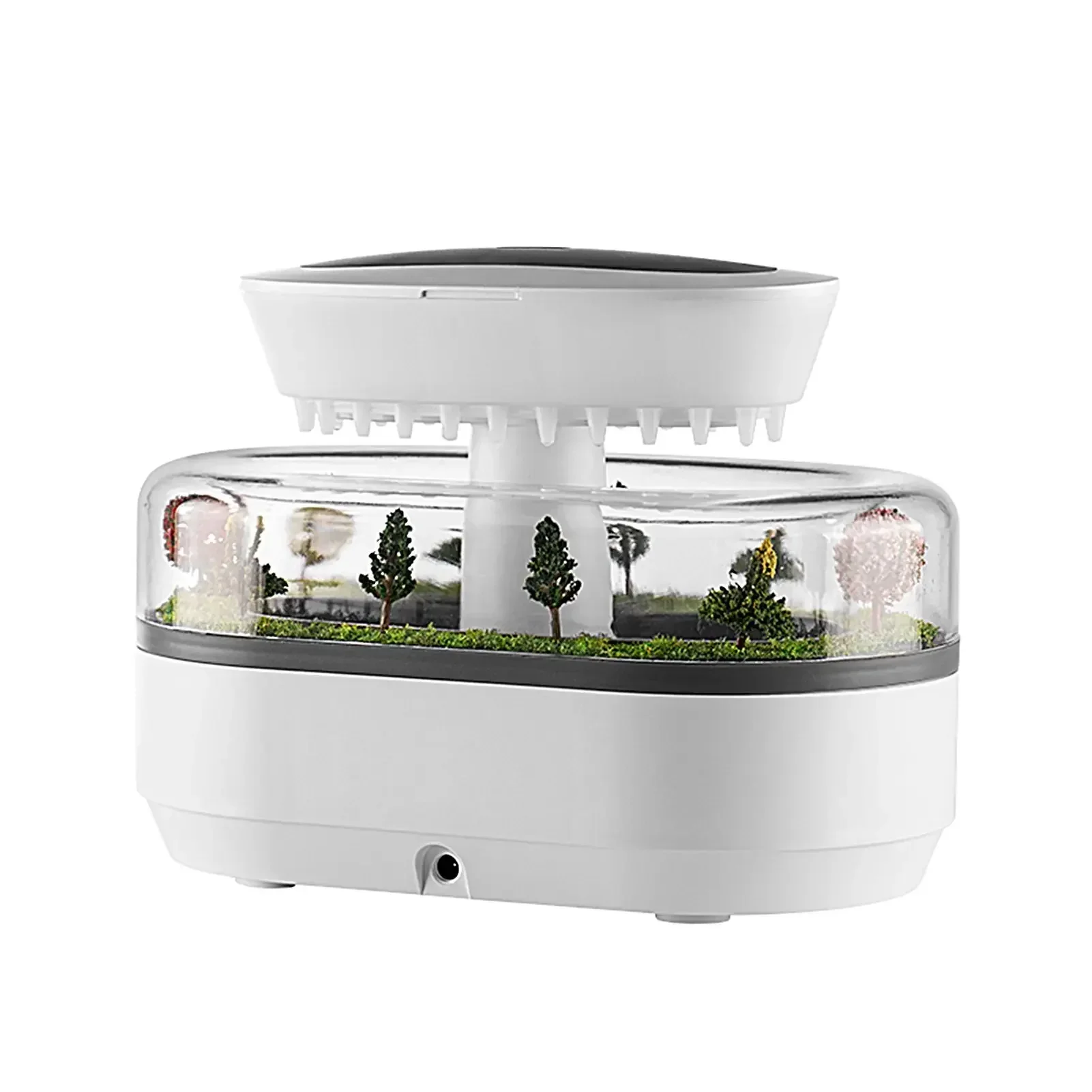 

Многофункциональный увлажнитель воздуха объемом 250 мл и диффузор ароматов со светодиодной подсветкой, меняющим цвет для создания атмосферы