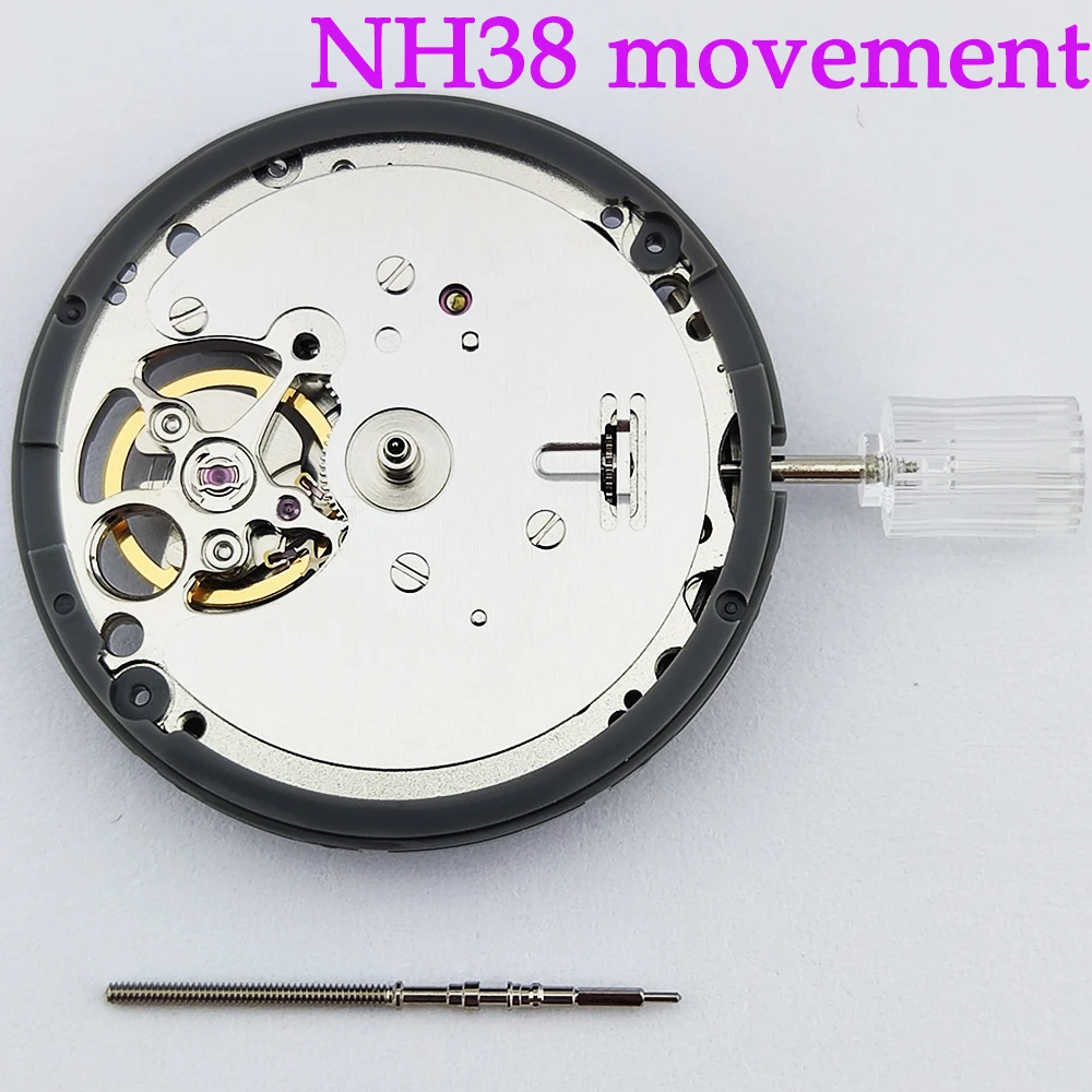 Reparaturwerkzeug NH38A Mechanisches Uhrwerk Mod Automatikuhrmechanismus 24 Juwelen Hohe Genauigkeit NH38 Top-Reparaturteile