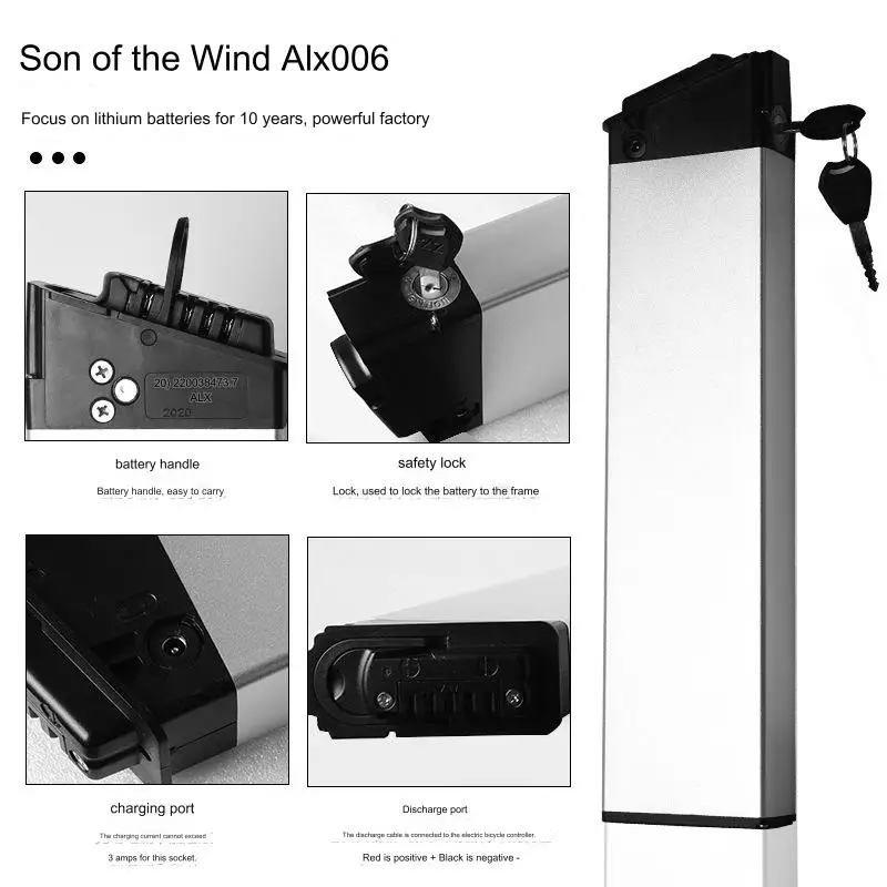 

Сменный аккумулятор для электрического велосипеда Ride66, уровень R5 R3, 1000 Вт, 48 В, 10,4 Ач, 12,8 Ач, аккумулятор большой емкости для велосипеда