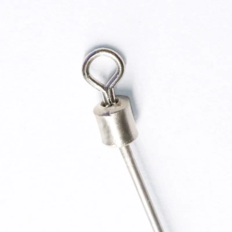 10 teile/los 8/10/15/20/25cm Edelstahl L-Form Balance Rolling Swivel Connector Angel gerät Werkzeug Pesca Angel zubehör – Detail 4