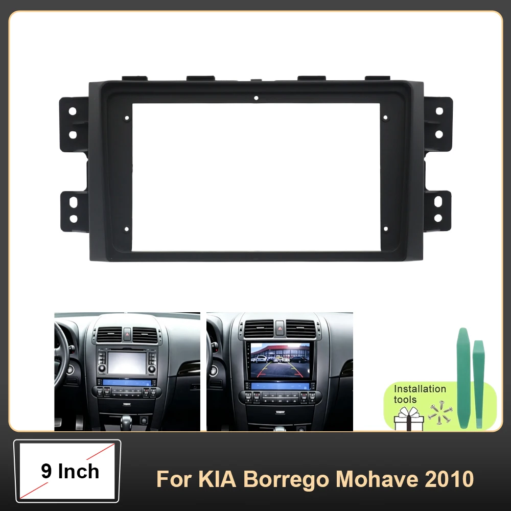 9 Inch Android Car Radio For KIA Borrego Mohave 2010 Multimedia Navigation Player Screen Installation Frame Wiring Harness Kit