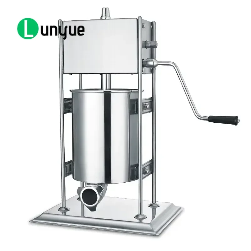 Manual Sausage Stuffer Machine Commercial Grade Stainless Steel Meat Filler For Home Kitchen Restaurant Easy To Clean Durable