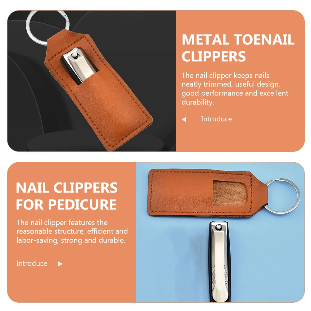 

Anti-Splash Nail Clipper Metal Nail Clippers For Toenail Fingernail Manicure Pedicure Tool With Cover Durable