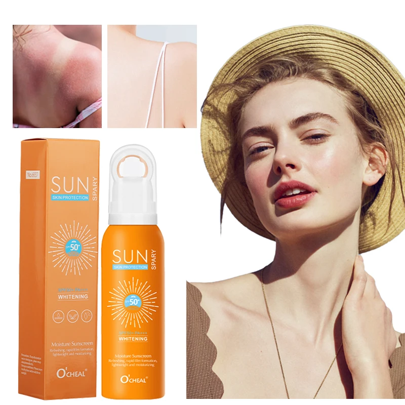 O‘cheal 150ml Sunscreen Spray Anti-aging Anti Wrinkle Moisturizing Whitening Sunscreen Spray Facial Body Neck Skin Care Cream