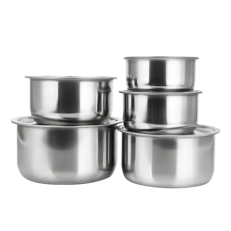 1 Set Basin Oil Basin with Cover Kitchen Commercial Oil Basin Trumpet Flavor Cup Whisking Salad Bowls Set