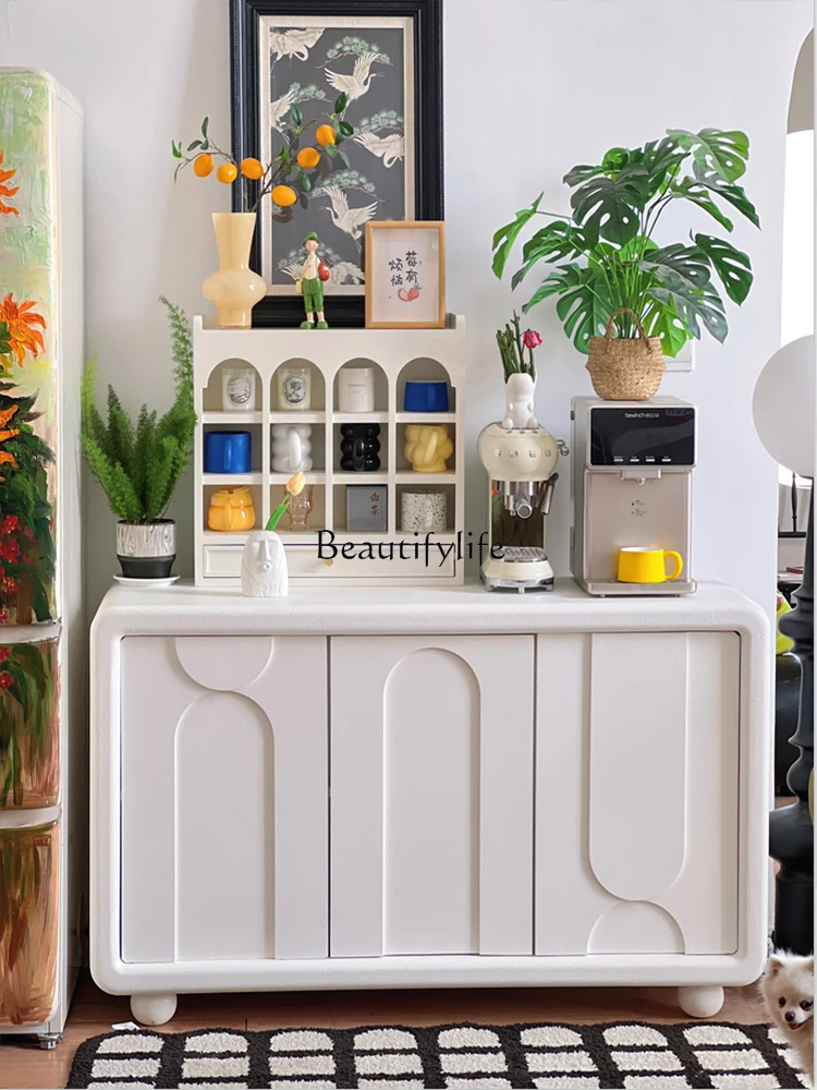 

Nordic Living Room White Hallway French Sideboard Cabinet Simple Wall Locker