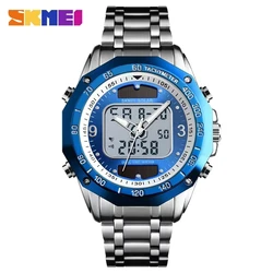 NEW   Fashionable Solar Multifunction Steel Band Men's Watch Business Electronics Dual Movement Men's Watch