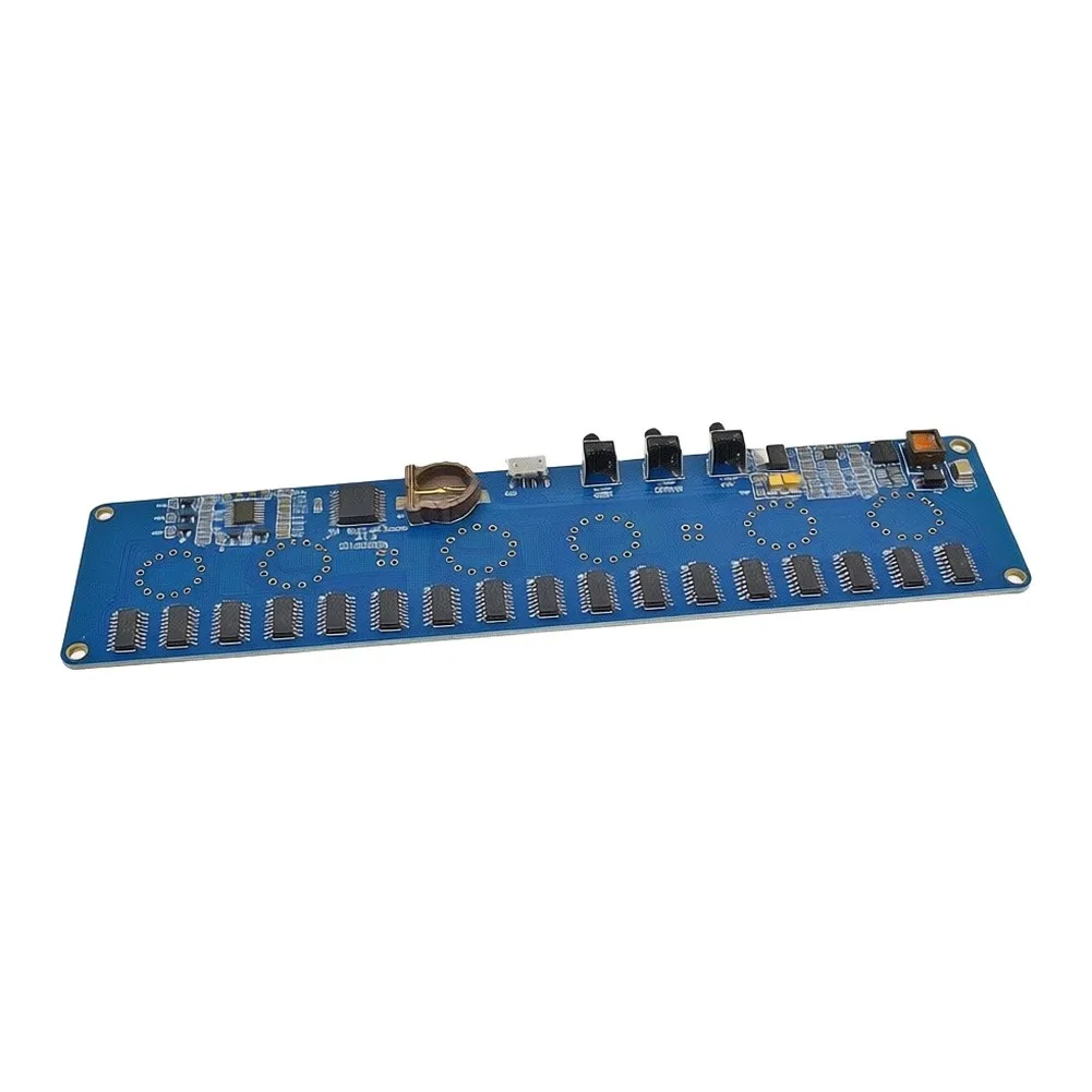 IN14 For Nixie Tube Clock Circuit Assembly Board Supporting RGB Color Output and Synchronized Time Display with Low Annual