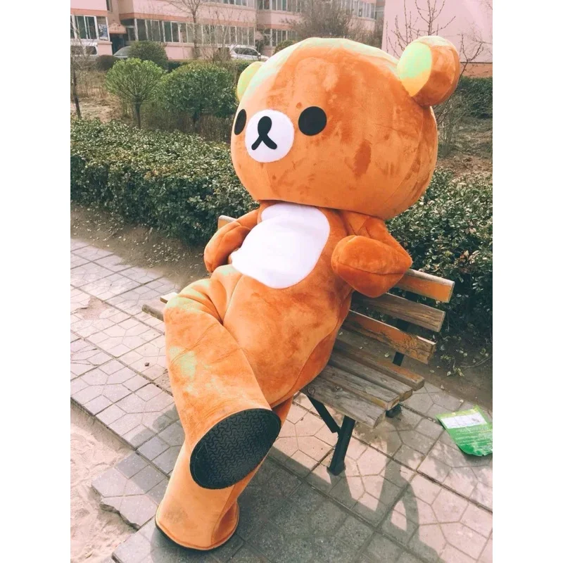 Le immagini reali al 100% erano Rilakkuma costume della mascotte orsacchiotto abbigliamento MN11