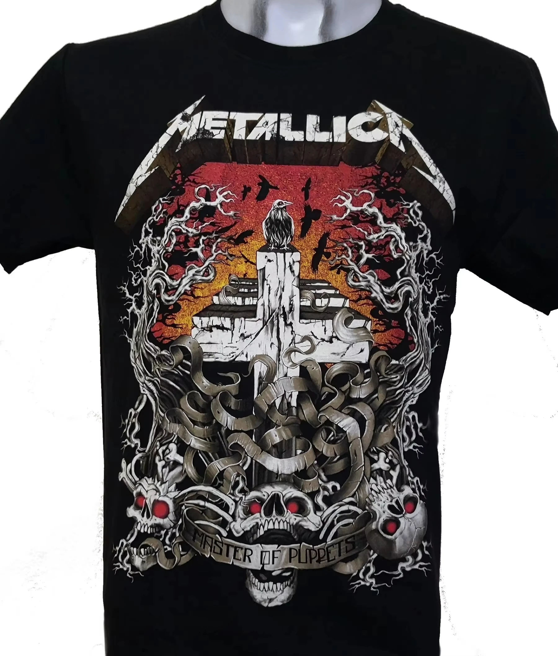 

Hot sale Metallica Master of Puppets T-shirt, Unisex Top, Retro Street Band Hip-hop Heavy Metal Enthusiast Trendy Casual T-shirt