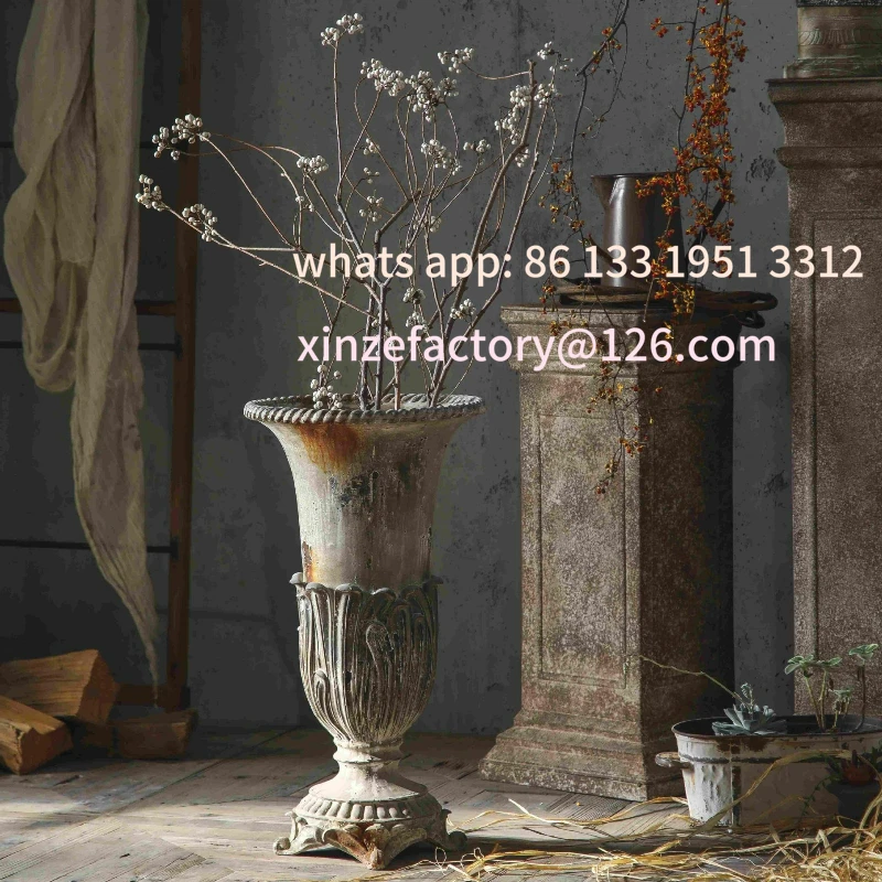 

Customizable Vintage Roman Column Balcony Garden Decorative Vase