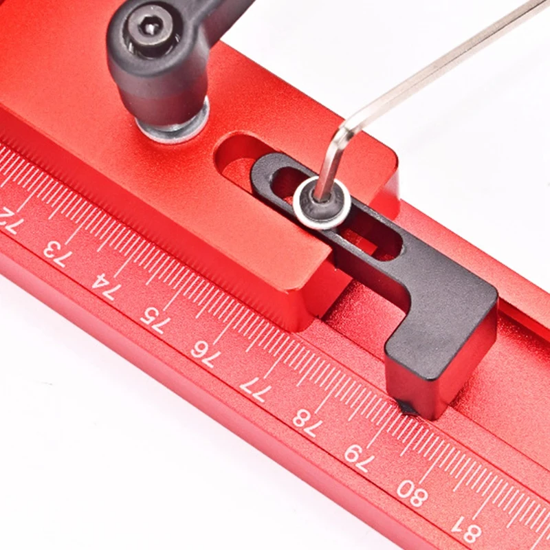 1 قطعة الوجه الجدول الداعم الشريحة السكك الحديدية وقف T-السكك الحديدية النجارة DIY أداة الأحمر والأزرق والأسود
