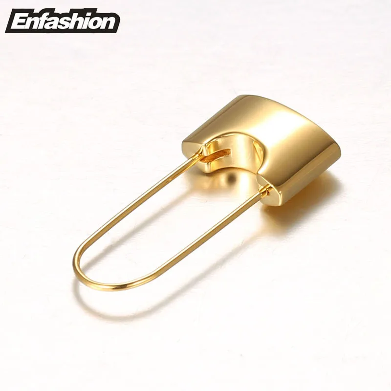 ENFASHION Wholesale Lock Drop Earrings For Women Gold Color Stainless Steel Dangle Earings Fashion Jewelry Gifts Brinco E5282