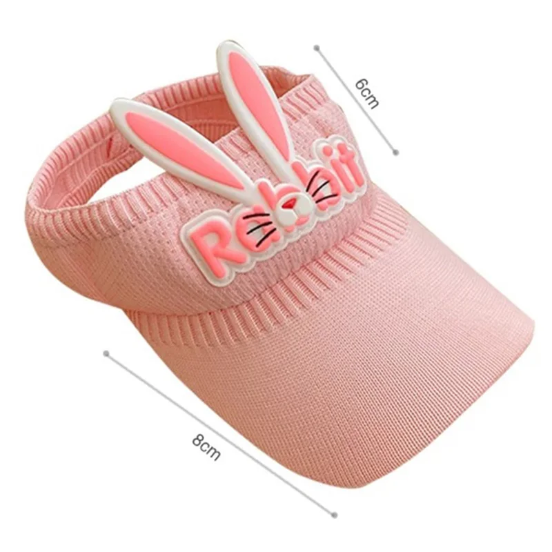 Baby Hat Summer Weave Folding Visor Baby Cap Lovely Rabbit Soft Cute Adjustable Kids Sun Hat For Boys Girls Child Cap 2-8 Years