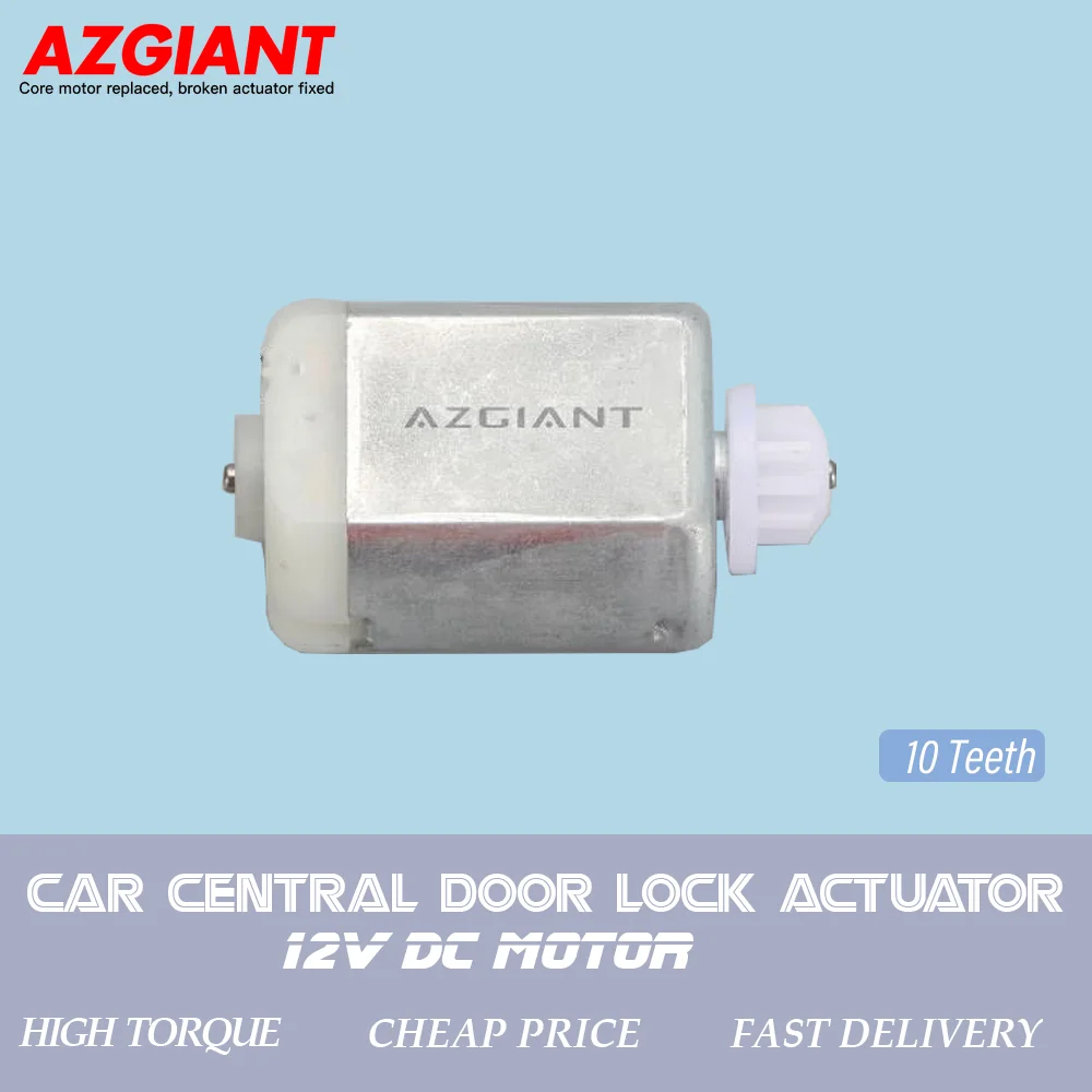 AZGIANT 10teeth KD643Z06 For GMC Envoy Jimmy Sierra Automotive Central Door Lock Actuator 12V DC Motor Engine