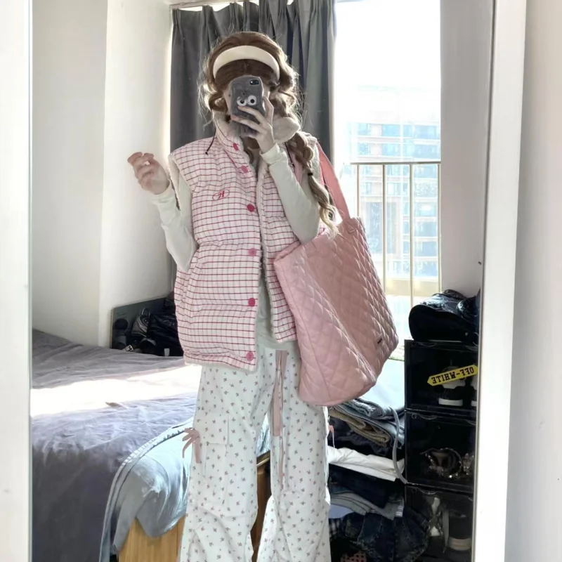 

Жилет женский из двустороннего вельвета и хлопка, свободный крой, осенне-зимняя верхняя одежда, новинка 2025 года, модный стиль