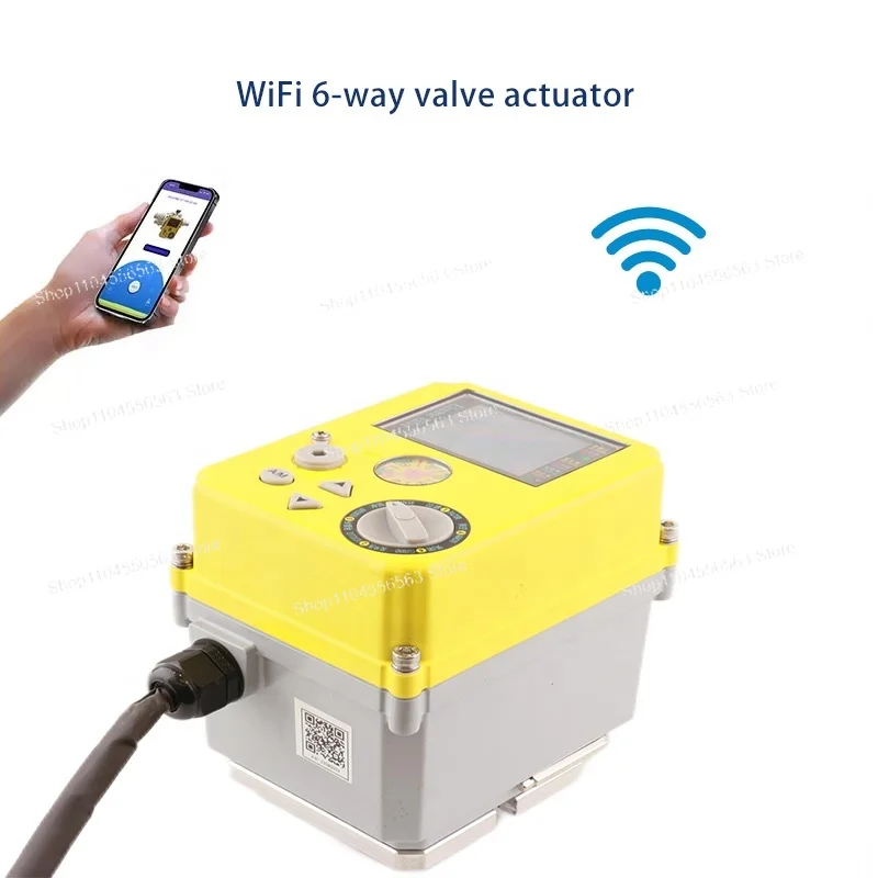 WIFI Enabled 6-Port Valve Actuator for Multi-Position Pool Systems, Compatible with Major Brand Valves