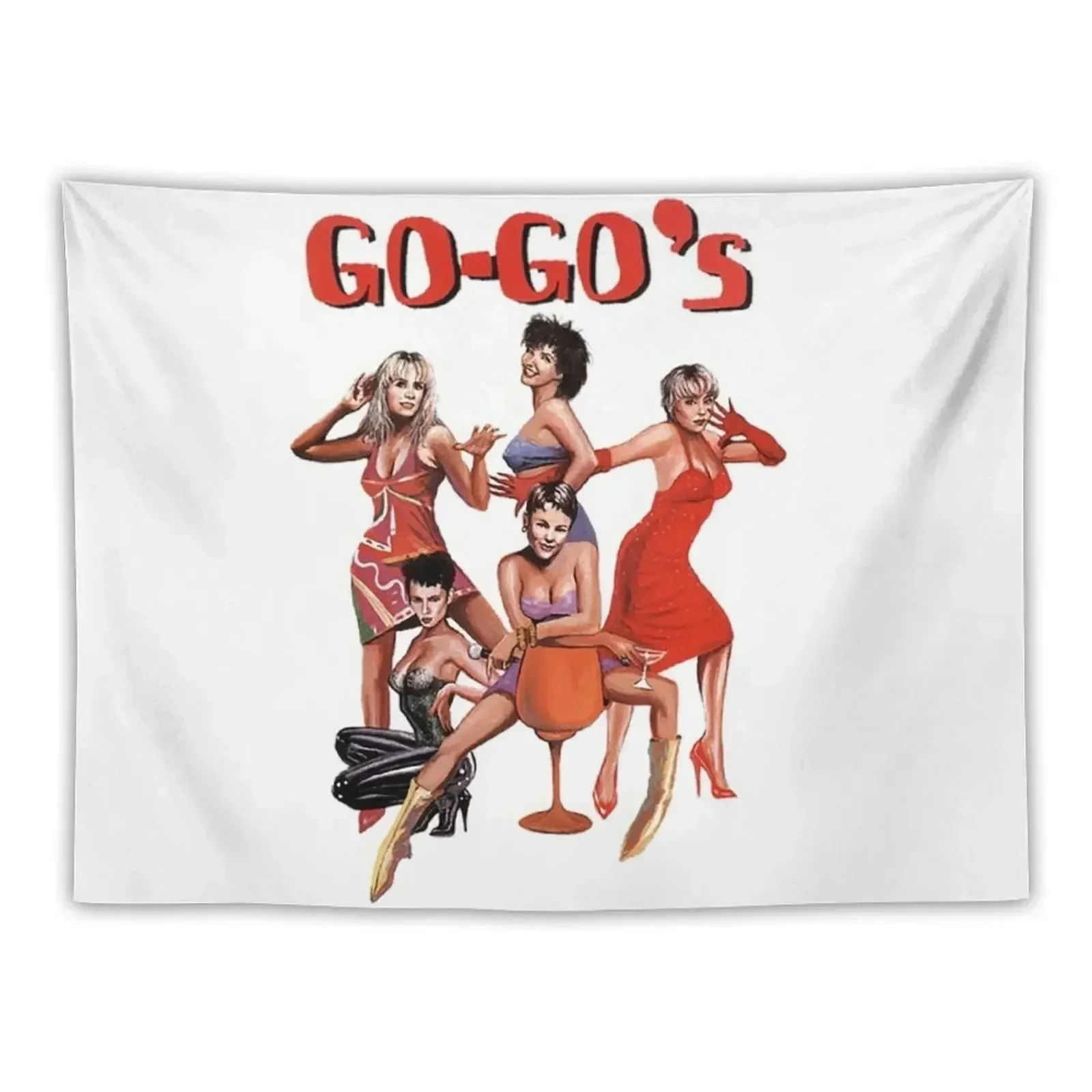 The Go Gos T-Shirtgos Tapestry On The Wall Room Decore Aesthetic Wall Art Room Design Tapestry