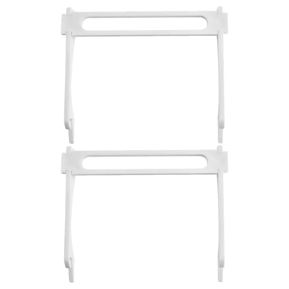 

2 Pcs Extension Extended Tray Air Conditioner Base for White Plastic Extender Holder