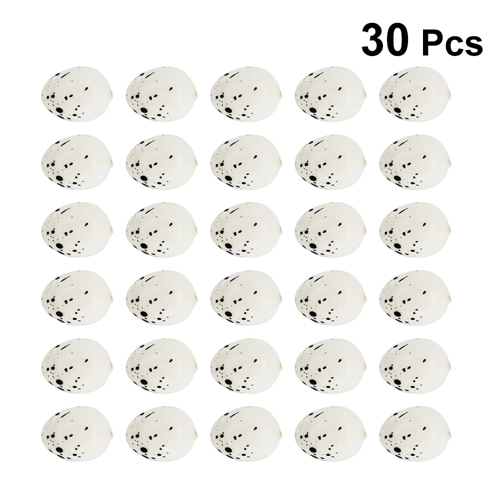 30 Uds. De huevos de pájaro artificiales de simulación, Mini suministros artesanales de decoración, recuerdo de fiesta de boda, decoraciones de Pascua, accesorios para el hogar