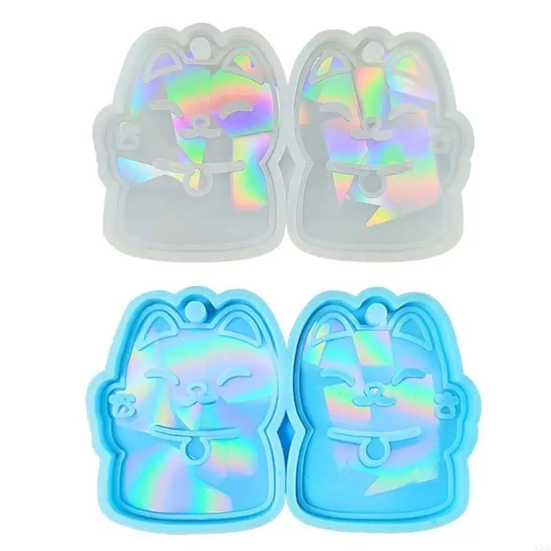 

N2UE Light and Earrings Epoxy Resin Decorative Accessories Mold Perforable Keychain Pendant Mold Jewelry Tool