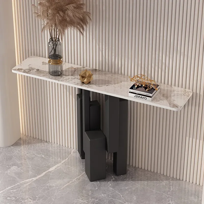 for Light Luxury Entrance Table High End Wall Mounted Console Desk Creative Corridor Strip Cabinet Facing Door Entryway
