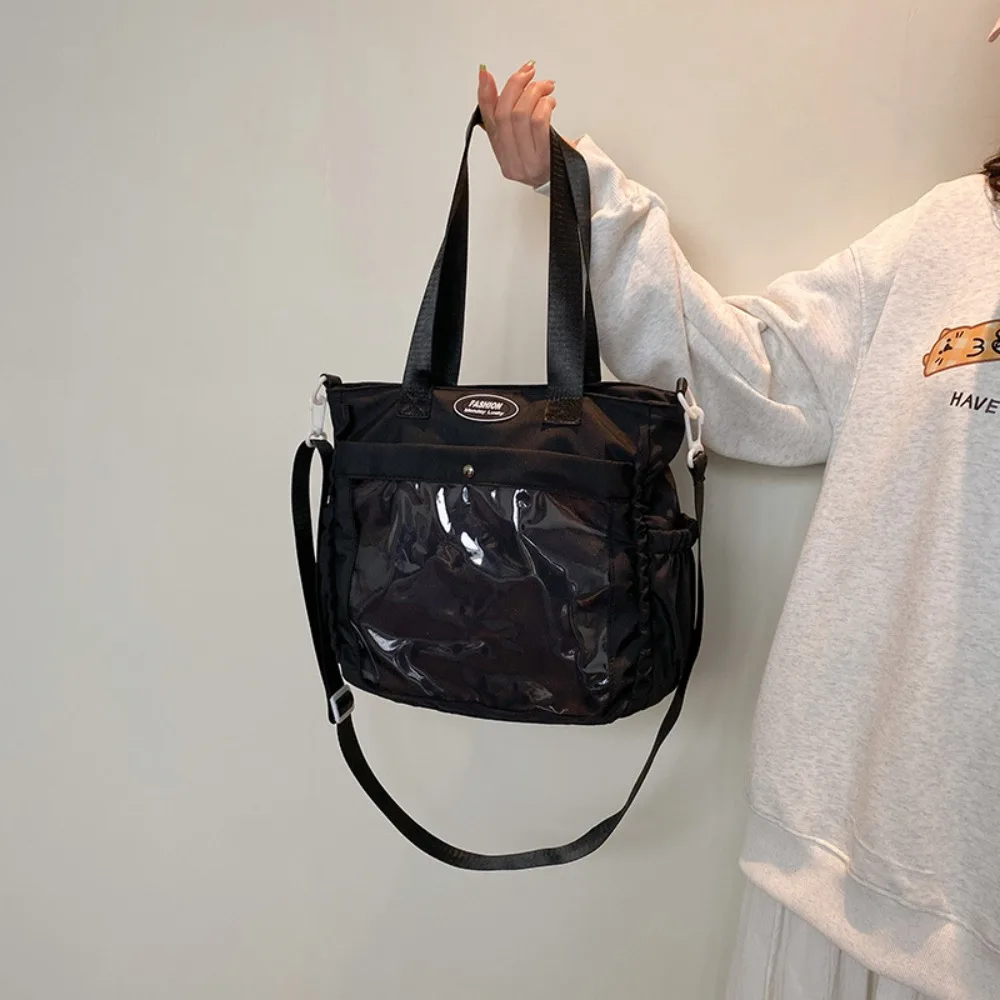 

Cute Transparent Itabag Idol Merchandise Storage Nylon Crossbody Itabag Large Capacity Doll Badge Display Student Tote Bag Daily