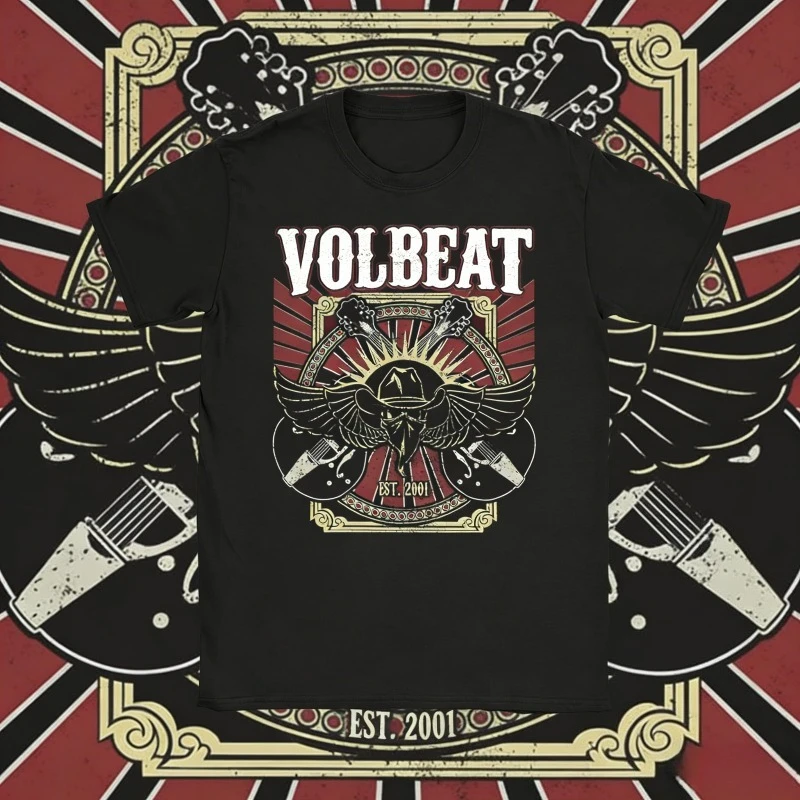 

Men Women VOLBEATS Tour T Shirt Metal Music Cotton Clothes Novelty Short Sleeve Round Collar Tee Shirt Summer T-Shirt