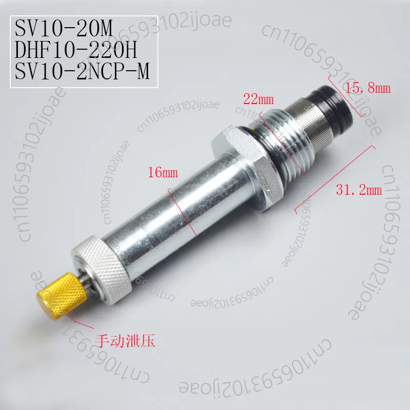 2-way Normally Closed Threaded Hydraulic Valve Cartridge-type Solenoid Valve DHF10-220H SV10-20M