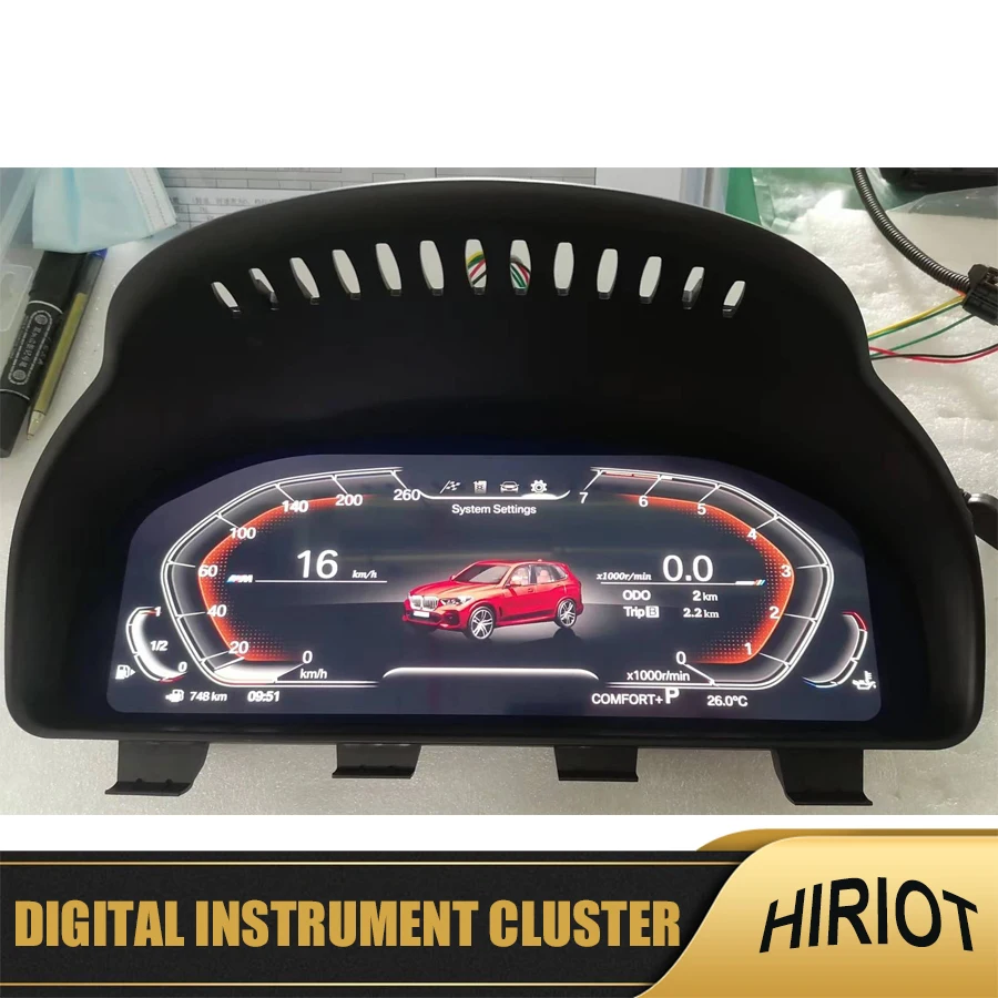 

12.3'LCD Digital Virtual Cockpit Instrument Cluster For BMW F01 F02 F06 F07 F10 F11 F15 F16 F25 F26 X3/X4/X5/X6 Dashboard Speedo