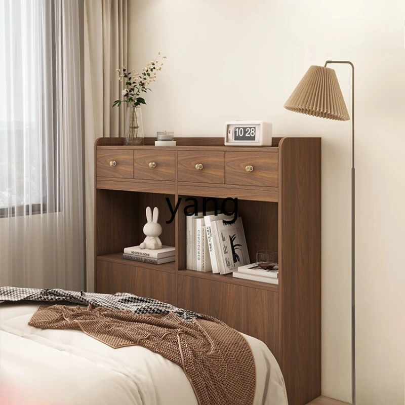 

TGF cream wind solid wood crevice bedside cabinet bedroom ultra-narrow wall storage cabinet customization