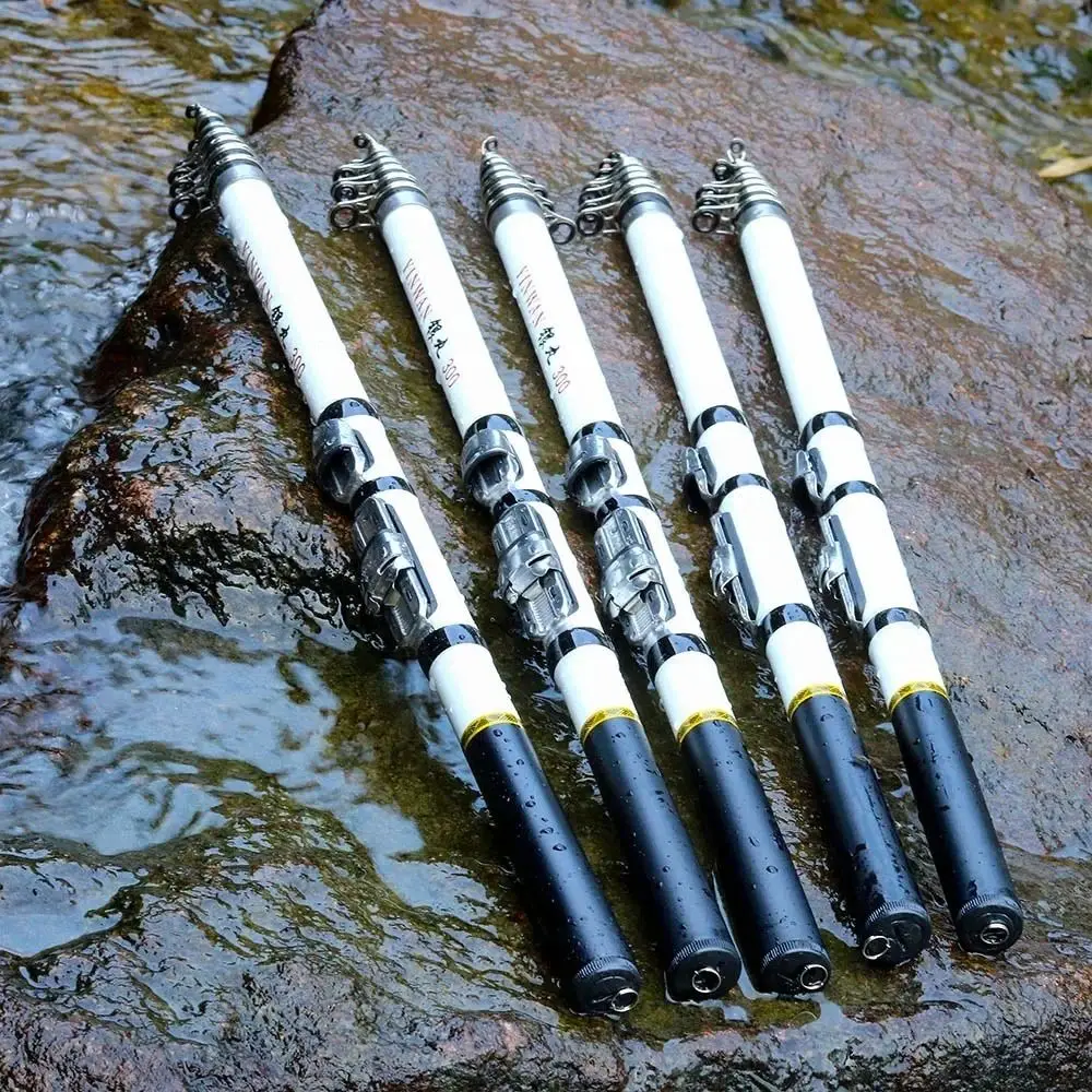 Telescopic Rock Fishing Rod Spinning Carp Feeder Carbon Fiber Pesca 2.1M 1.8M 1.5M Mini Fishing Rod Travel Ultra durable
