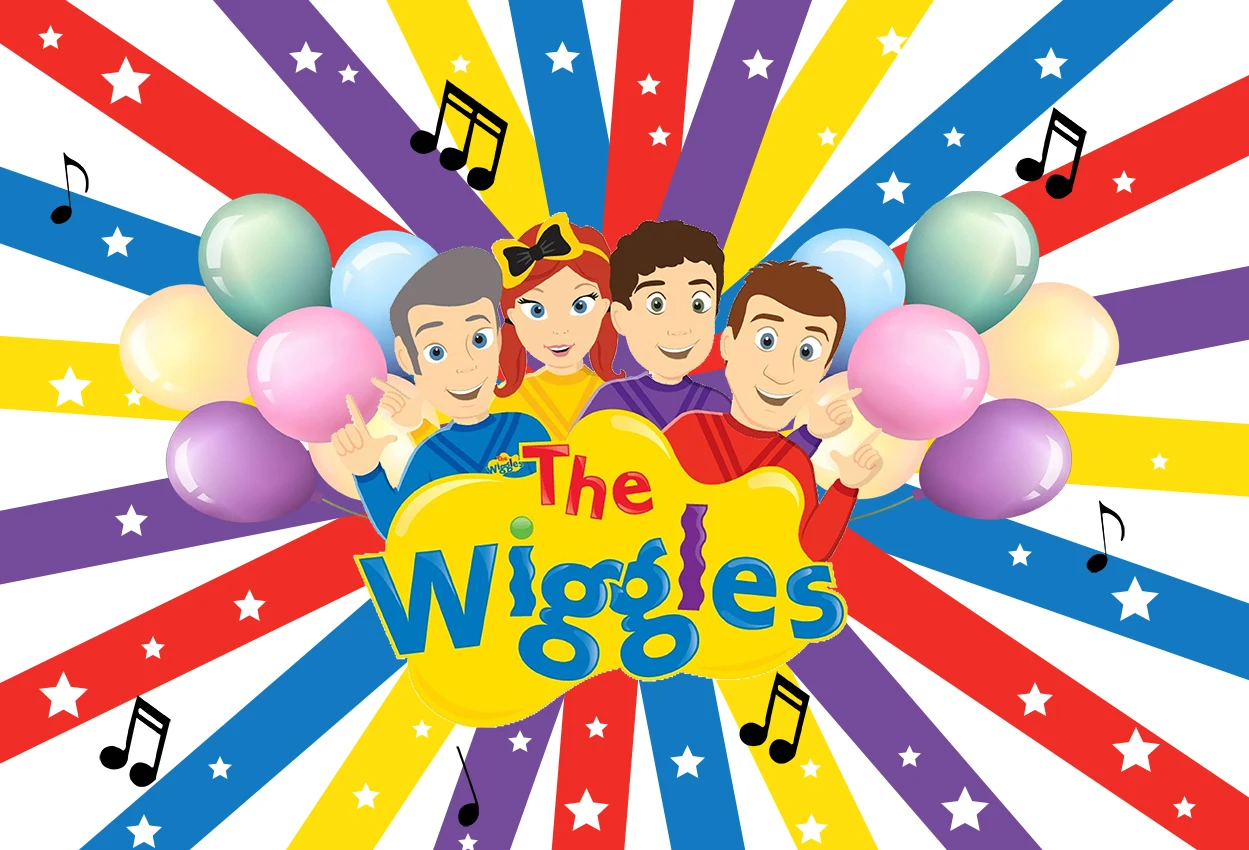 خلفيات صور ويجلز لعيد ميلاد الطفل خلفيات للتصوير الفوتوغرافي بالونات ملونة أعلام الألعاب النارية استوديو الصور