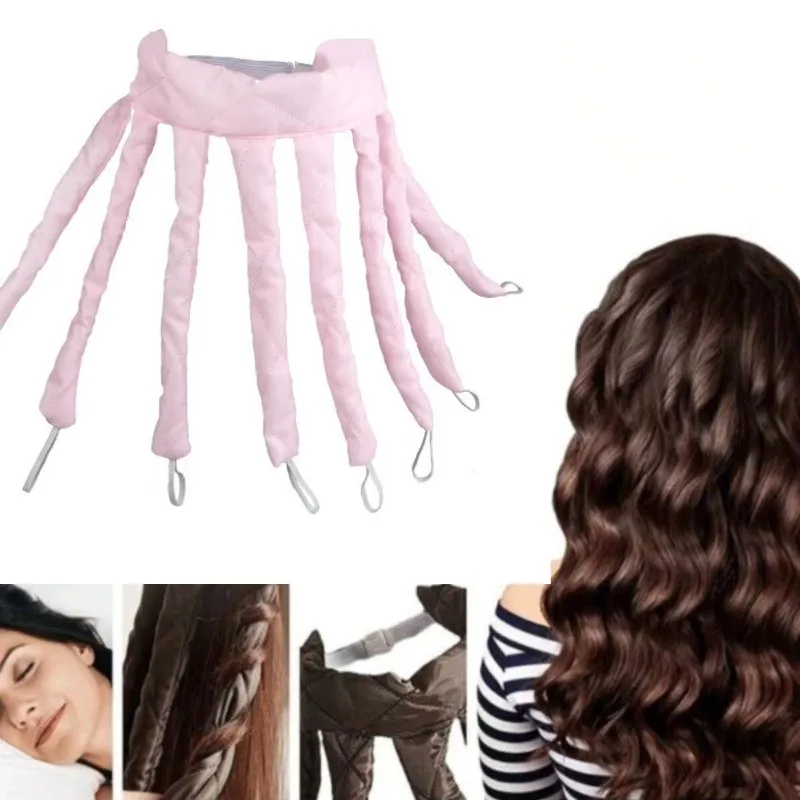 Squid Shape Sponge Hair Curlers Lazy Curling Rods No Heat Overnight Hair Rollers Big Wave Styling Tools