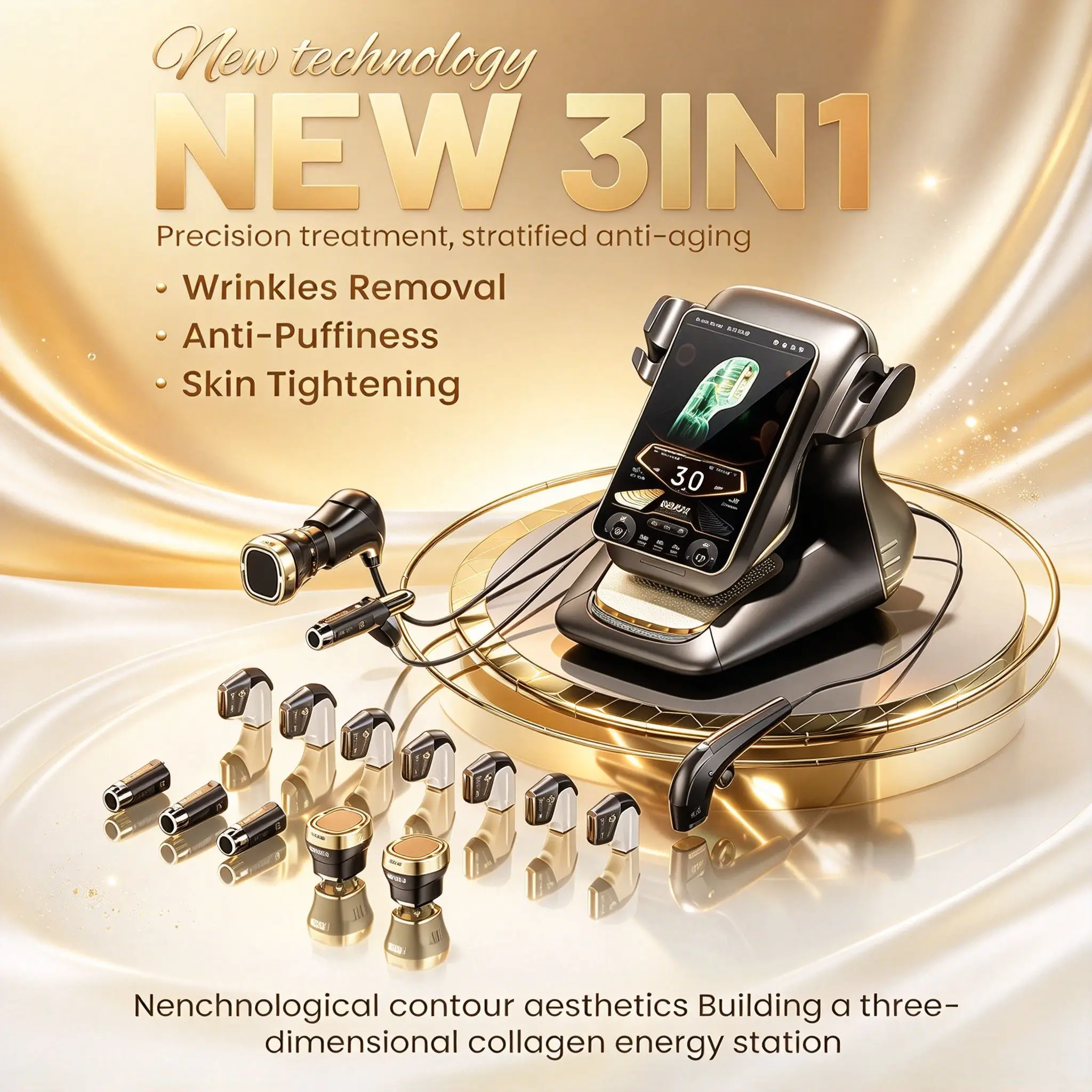 360MAX 25D HiFU 3 In 1 Technology Machine For Non Invasive Facial Slimming Anti Aging And Body Firming