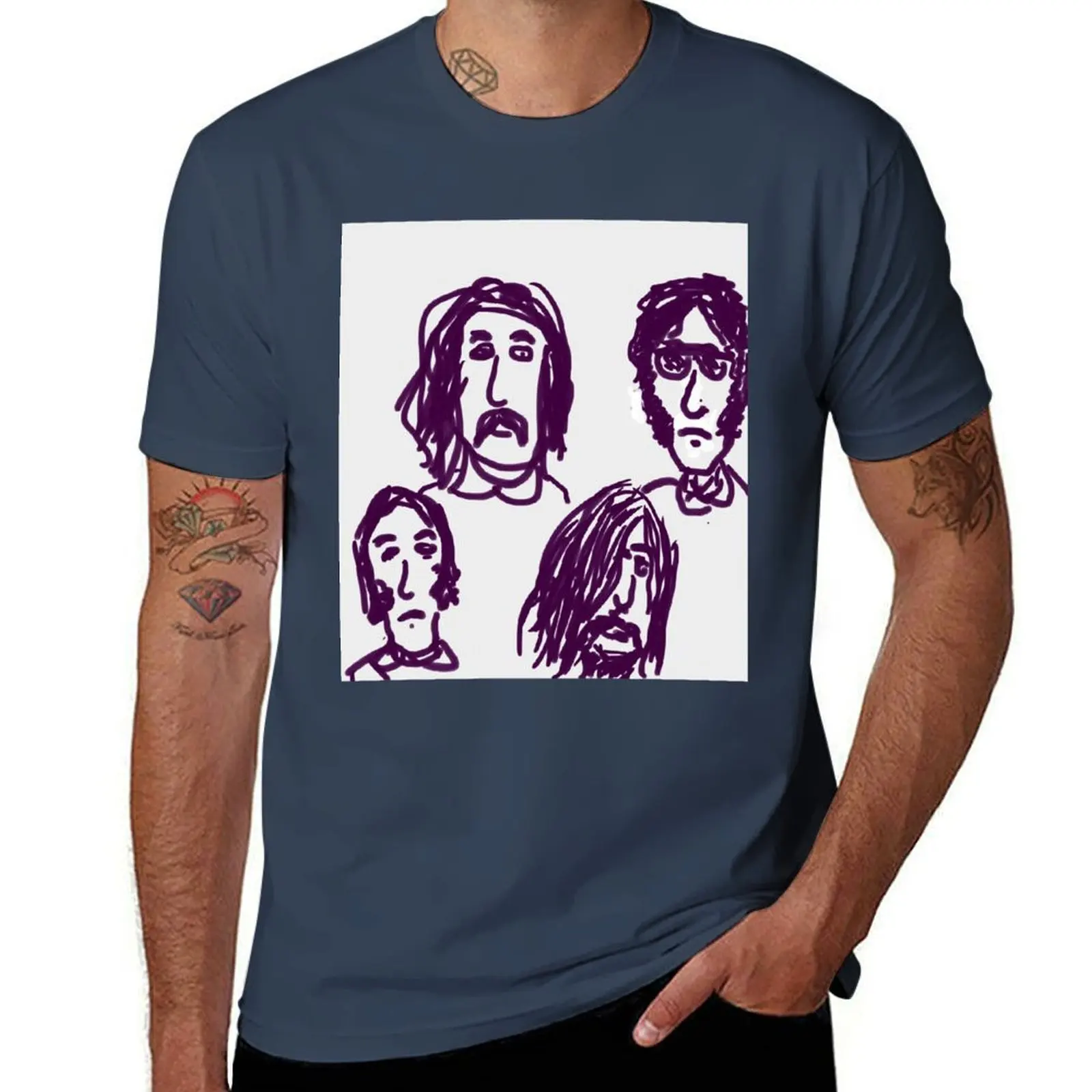 

Mens Funny Csny Stills Nash And Young Drawing Day Cool Graphic Gift T-Shirt Casual Trendy Short Sleeve T-Shirt