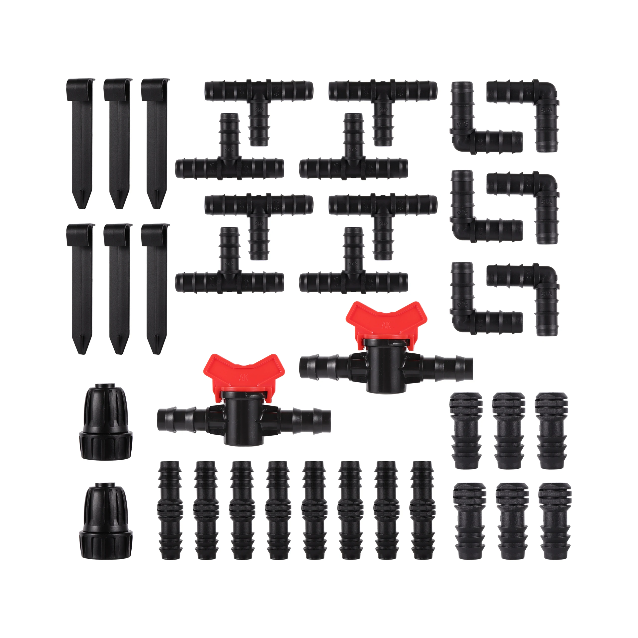 Garden Barb Irrigation Hose Connector DN16 to 3/4 or 1/2 Inch Fitting Connector for Irrigation Tube Garden Watering System