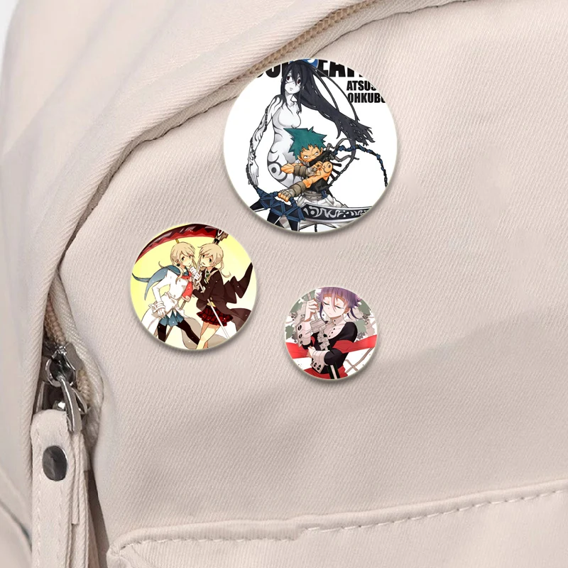 Japanse Anime Soul Eater Broche Maka Albarn/BlackStar Cartoon Cosplay Badge Handgemaakte Pins voor Kleding Rugzak Decoratie Gift