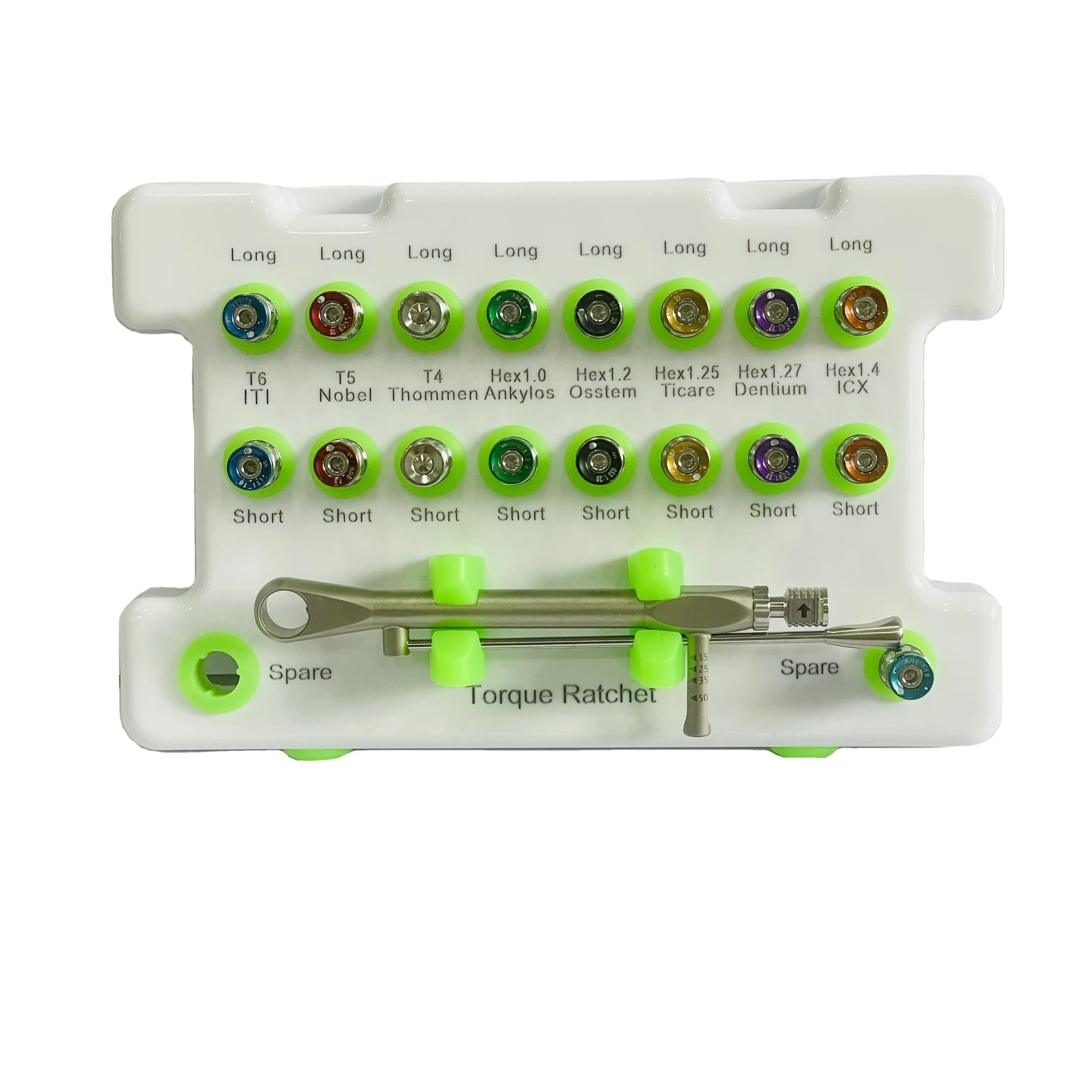 OEM Factory 16pcs Screw Drivers Dental Implant Kit Tool  Dentistry Implant Surgical Kit Torque Wrench Screwdrivers Dentist Kit