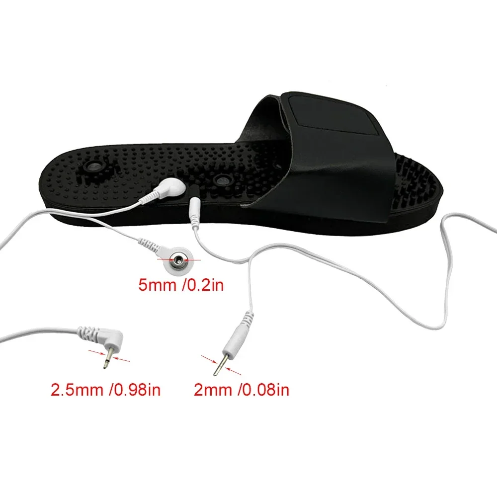 EMS Electric Tens Therapy Massage Slippers Tens Machine Pulse Stimulator Adjustable Physiotherapy Magnet Foot Pain Relief Tools