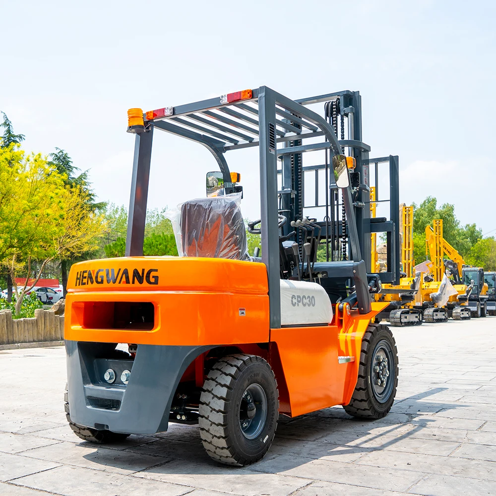 HWC-30 diesel forklift off-road forklift 3 tons 3.5 tons mechanical off-road wheel diesel forklift color support customization