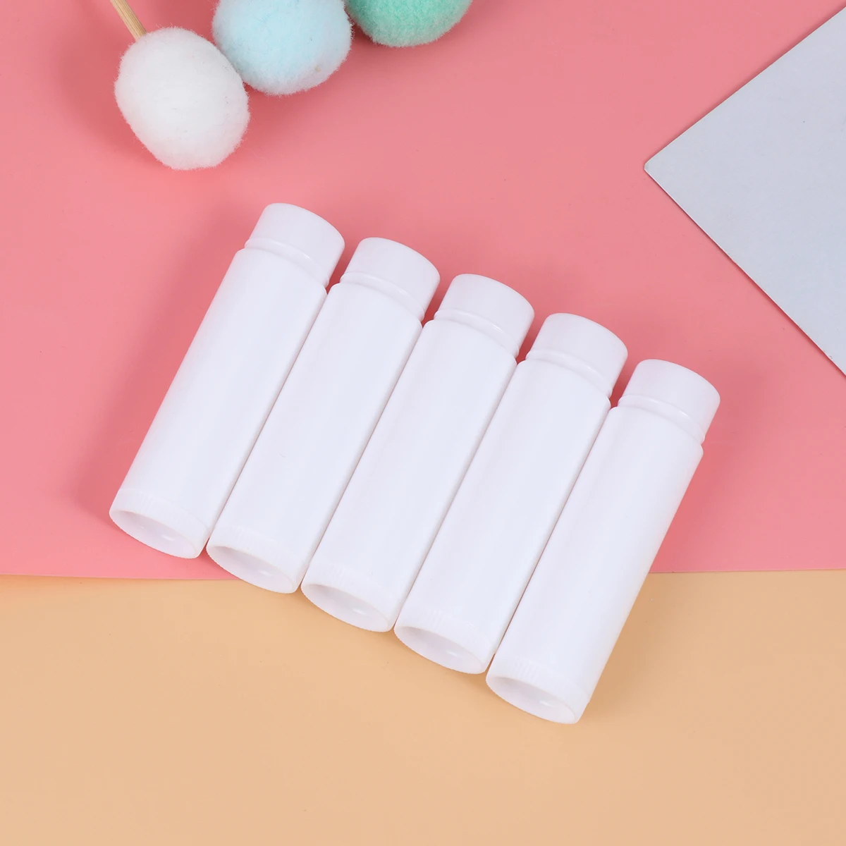 

25Pcs 15Oz Clear Lip Balm Tubes Empty Containers with Caps for Crafts White Lip Blam Tubes Lipstick Tube