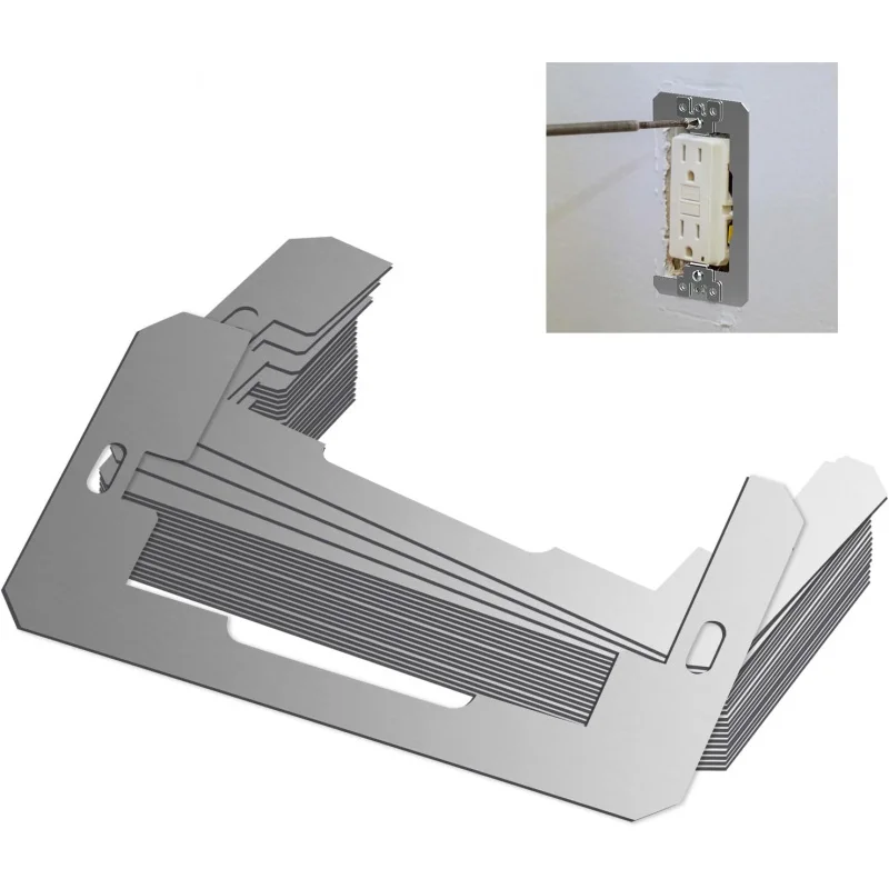 Wall Plate Spacer, Electrical Outlet Spacers Shims, Metal Flush Fit Gang Device Leveler Plates, Outlet Spacers Fixing Walls