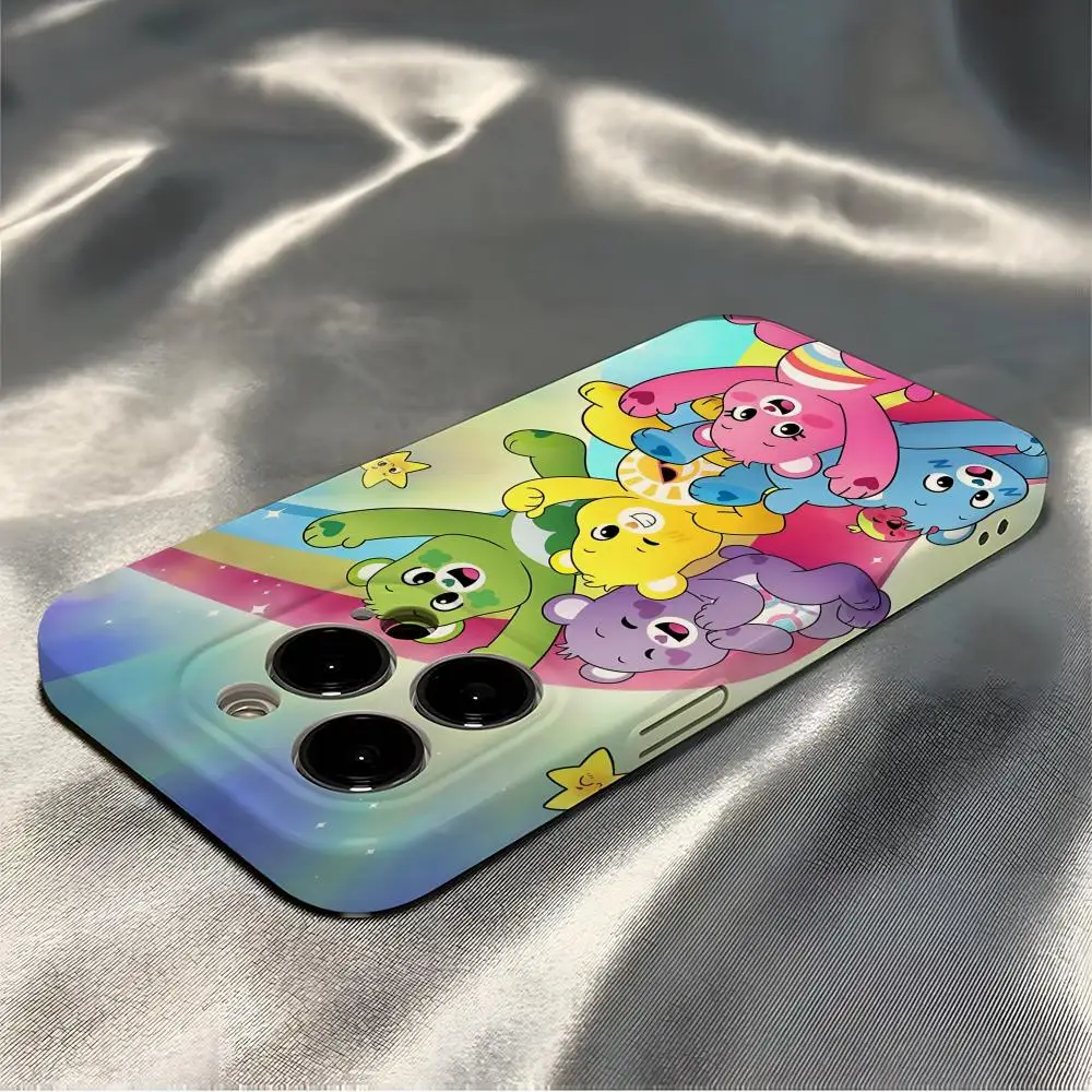 C-care B-bears Phone Case For IPhone 16 Pro Max 15 14 13 12 11 Pro11 Mini 2025 16 Glossy HD Film Cover