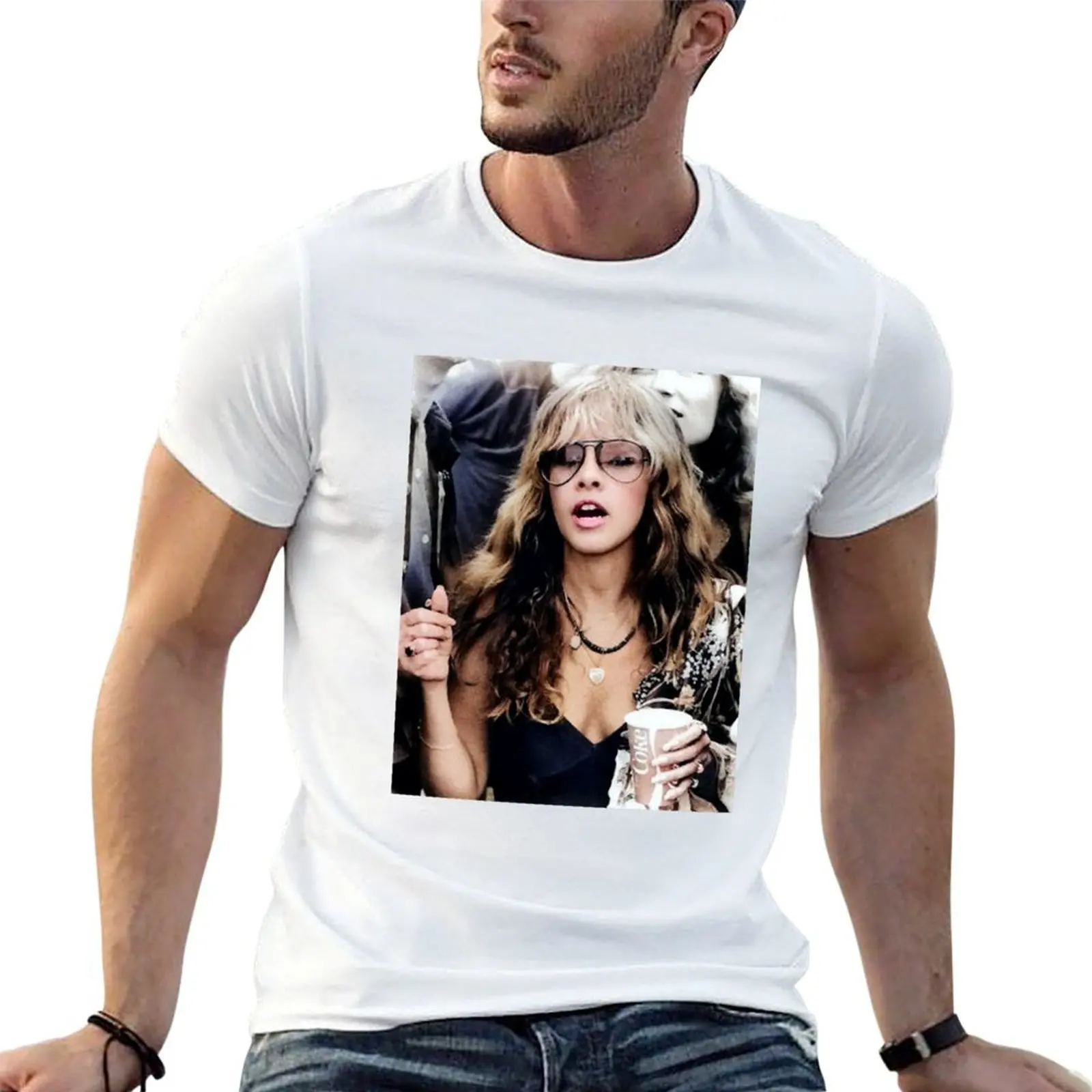 

stevie nicks the singer T-Shirt cotton t shirts man 100% printed t shirts for man T-Shirt