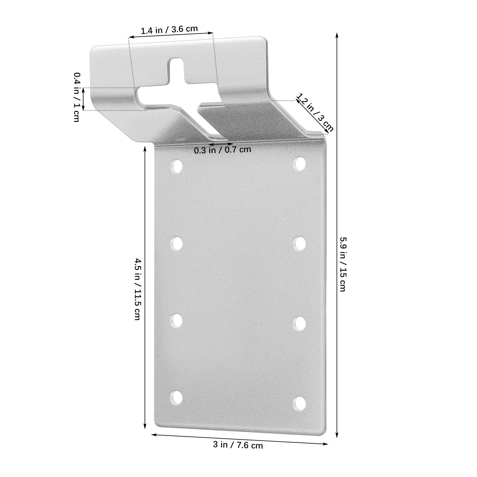 6 قطعة معدنية T شكل آخر بين قوسين الثقيلة قوس موصلات ل سياج الخشب آخر إصلاح دعامة دعم الزخرفية للأعمدة